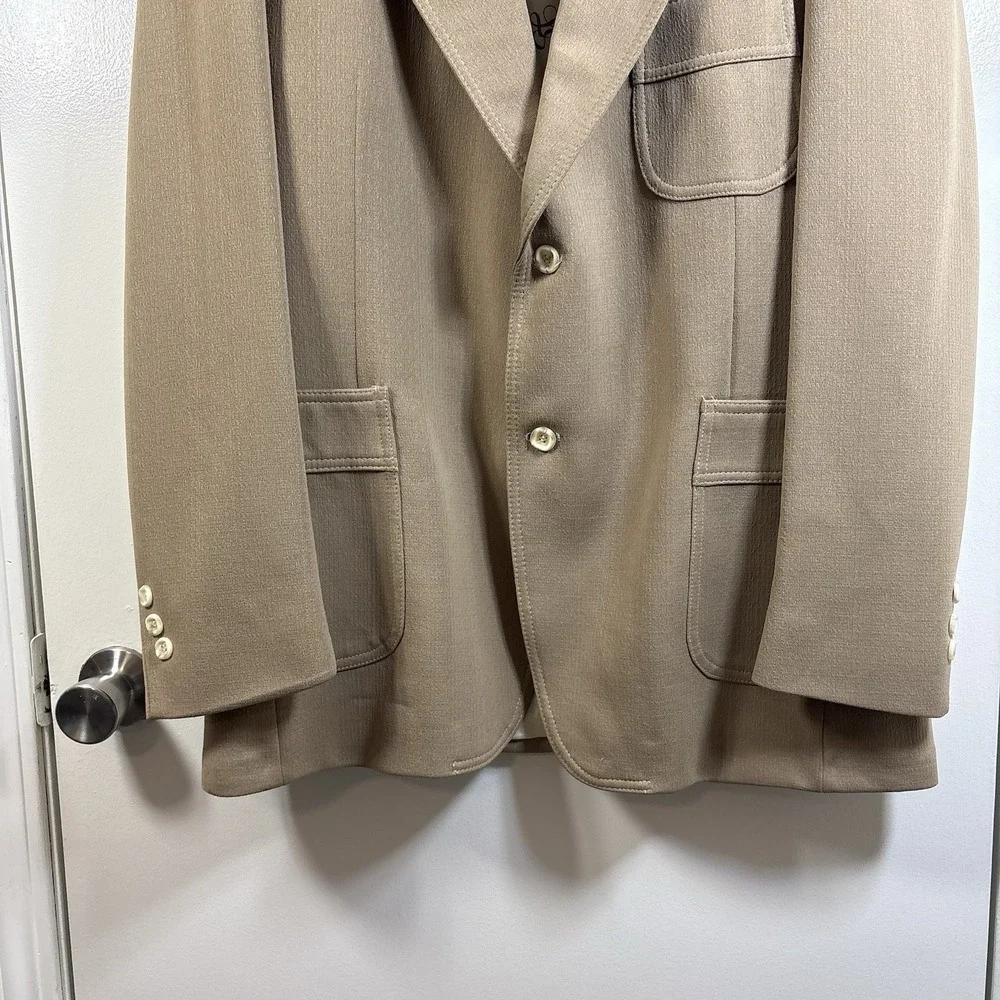 Levi's‎ Panatela Beige Sport Coat Blazer 44R Vintage 90s 22